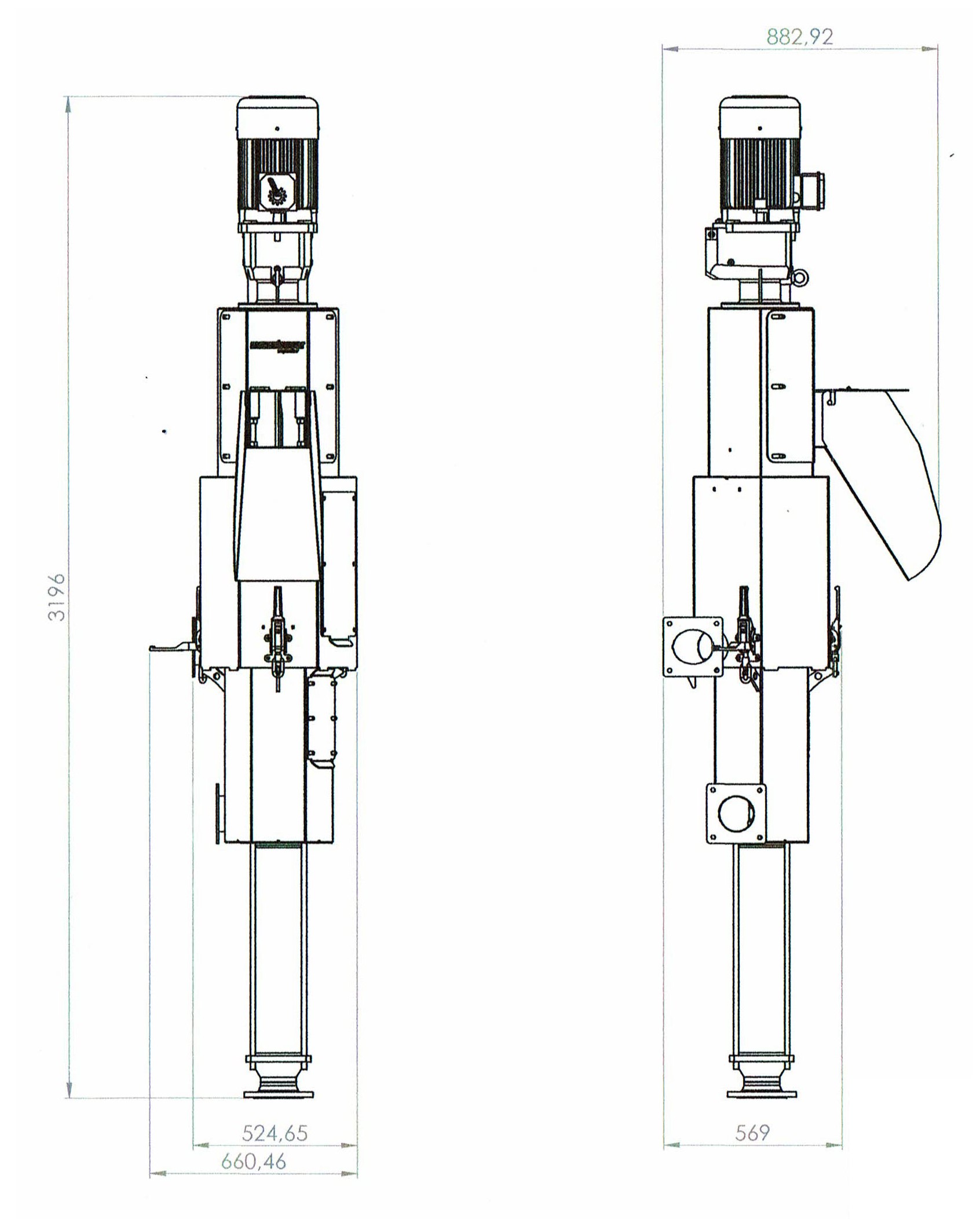 Separator - Pumpenseparator - Maßblatt